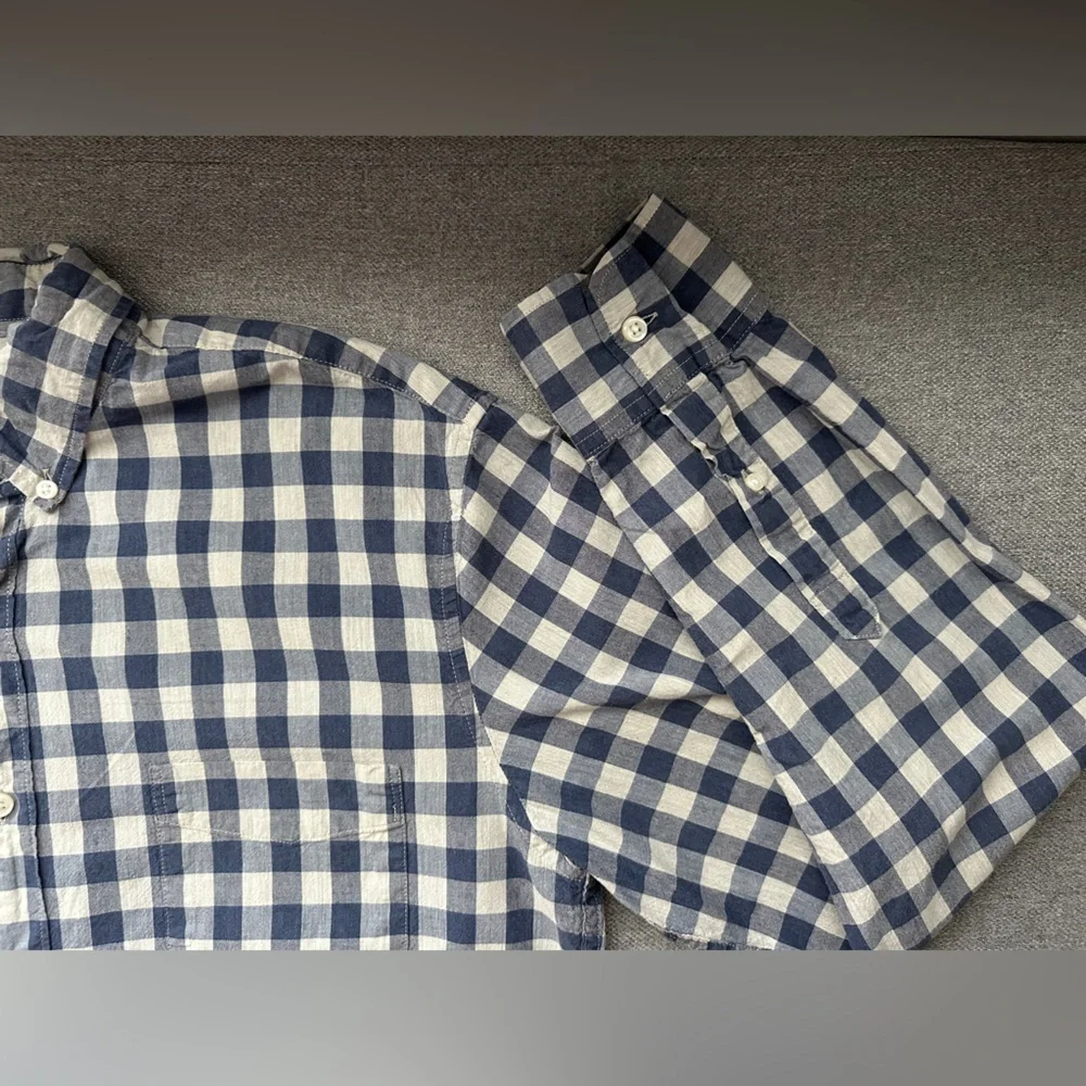 J. Crew Slim Fit Secret Wash Organic Cotton Poplin Long Sleeve Button Down Shirt